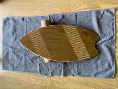 Balance Board auf Handtuch