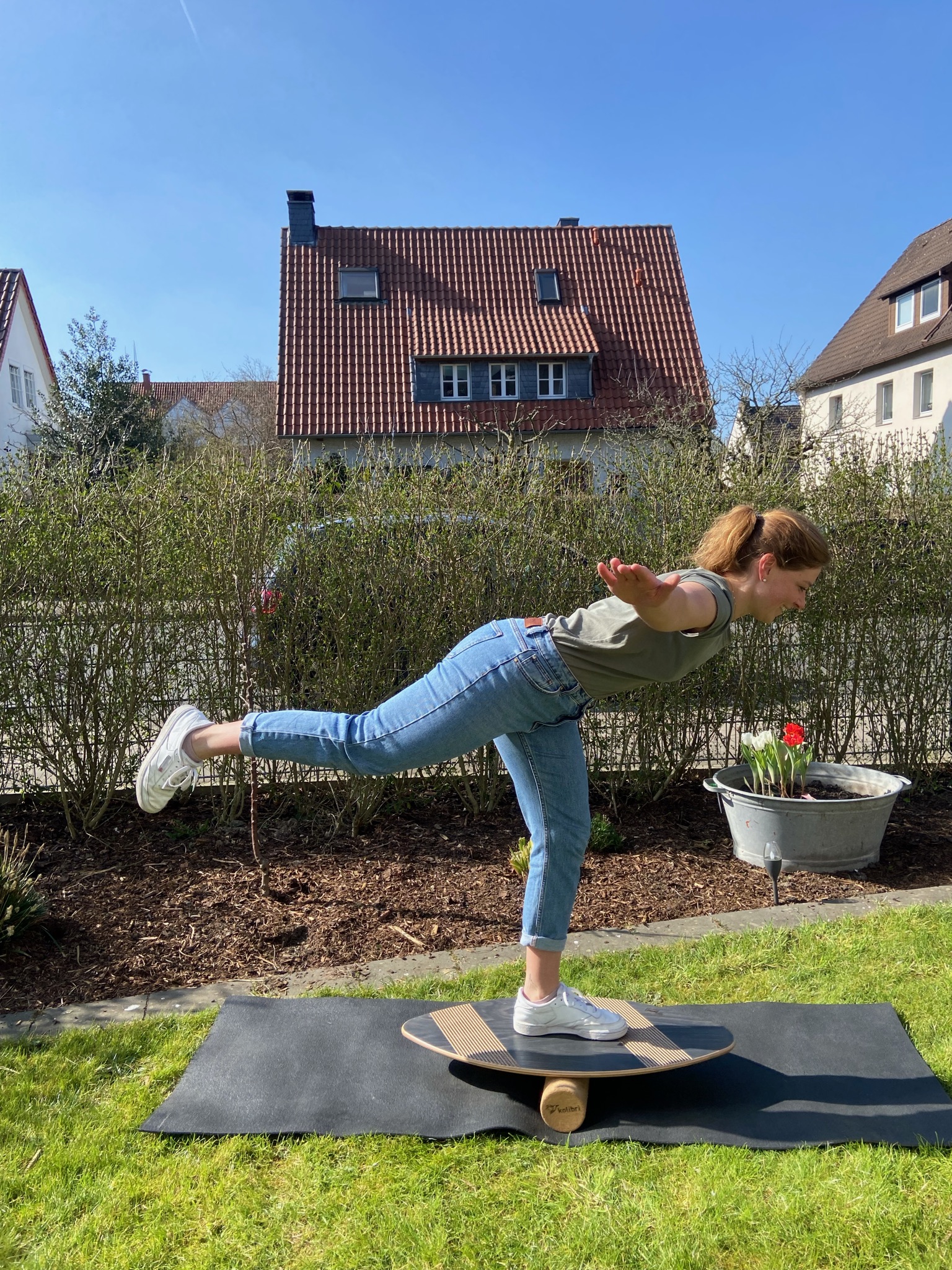 Balance Board Gleichgewicht Übung