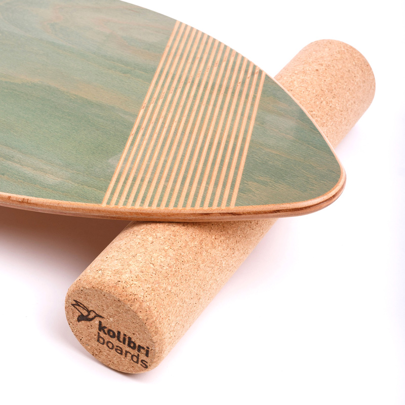 Balance Board grün mit Rolle