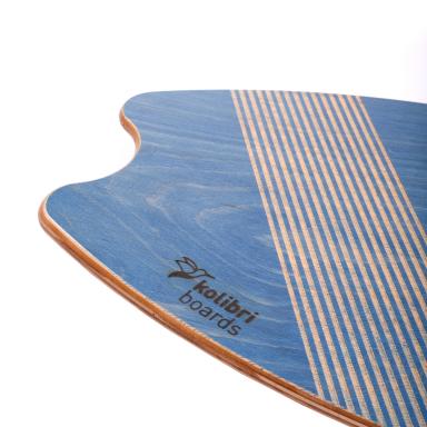 kolibri boards - Balance Board Grip Fish - blau hinten