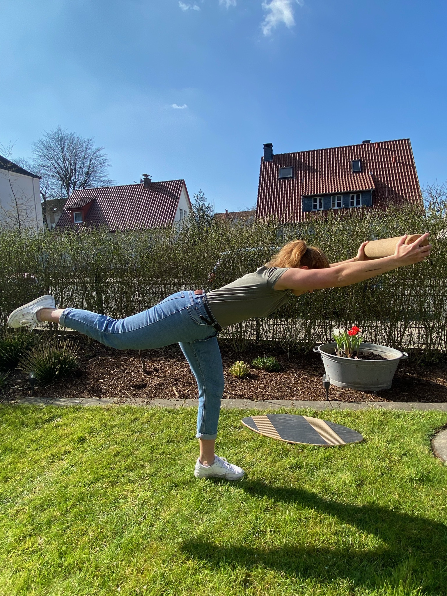 Balance Board Gleichgewicht Übung