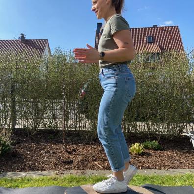 Balance Board Gleichgewicht Übung