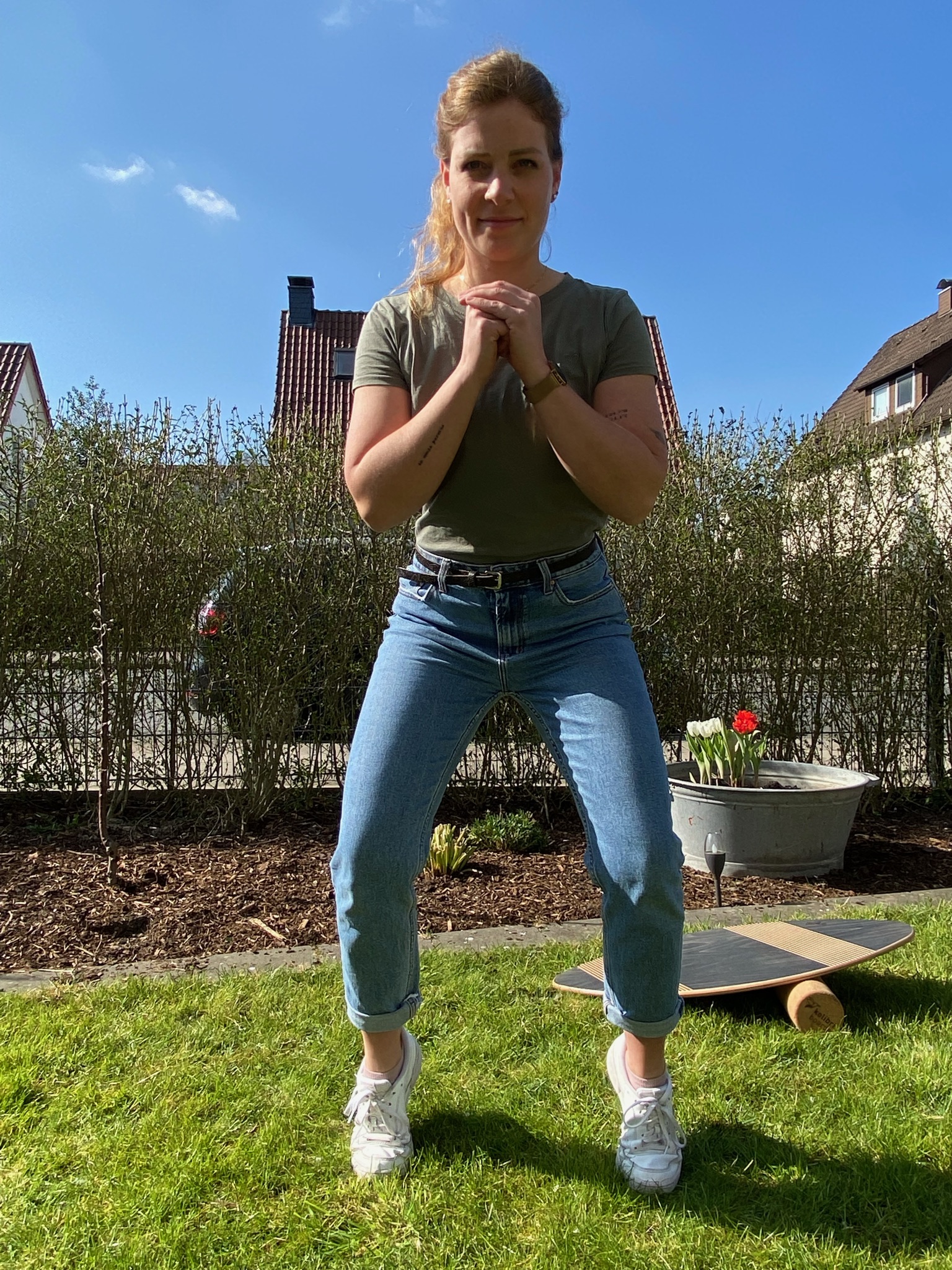 Balance Board Gleichgewicht Übung