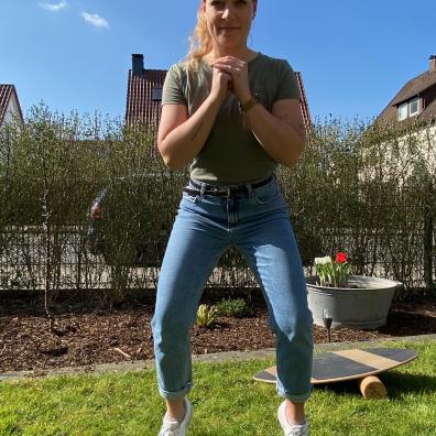 Balance Board Gleichgewicht Übung