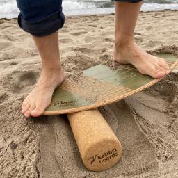 Balance Board Übung Strand